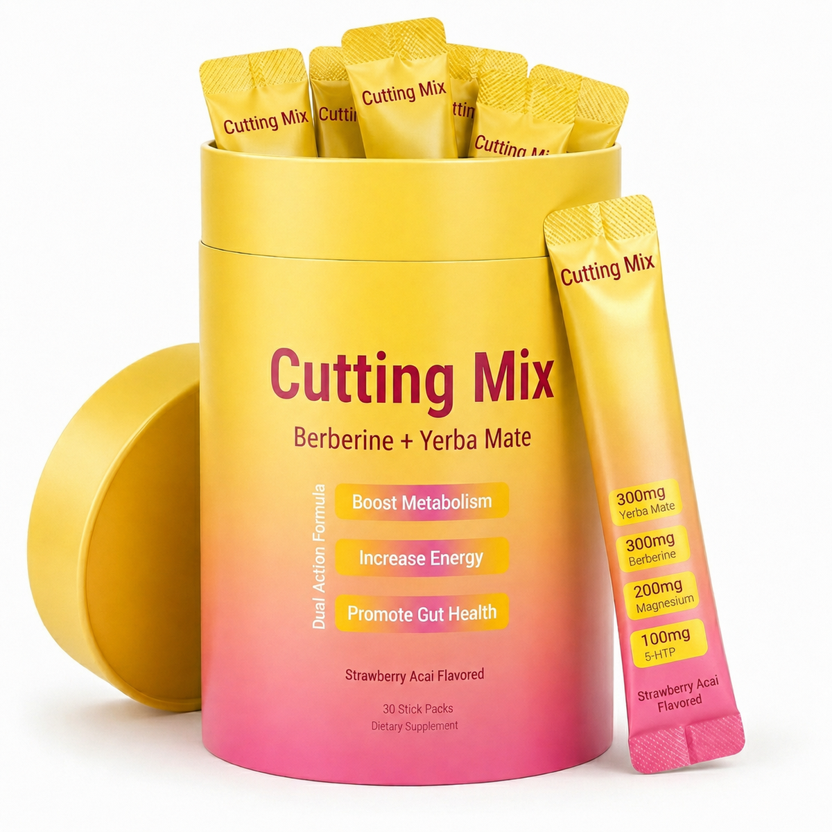 Cutting Drink Mix | Strawberry Acai Flavor